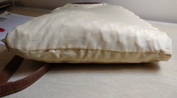 Sigrid Olsen Macrame Embossed Textured Faux Leather Wood Rings Crossbody - Picture 5 of 9